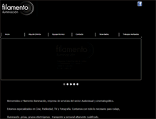 Tablet Screenshot of filamentoiluminacion.com